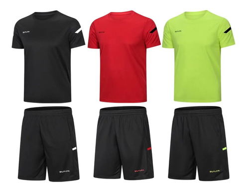 Conjunto De Ropa Deportiva Buyjya De Manga Corta Para Hombre | Meses sin interés