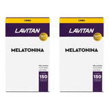 Kit 2x Lavitan Melatonina 0,21mg 150 Compimidos Mastigáveis