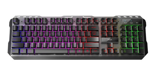 Teclado Retroiluminado Para Gamers Teclas Iluminadas Noganet