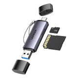 Lector De Tarjetas Sd Ugreen Usb Tipo C Adaptador De Tarjeta