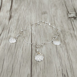 Pulsera En Plata Fina 950, Modelo Concha 