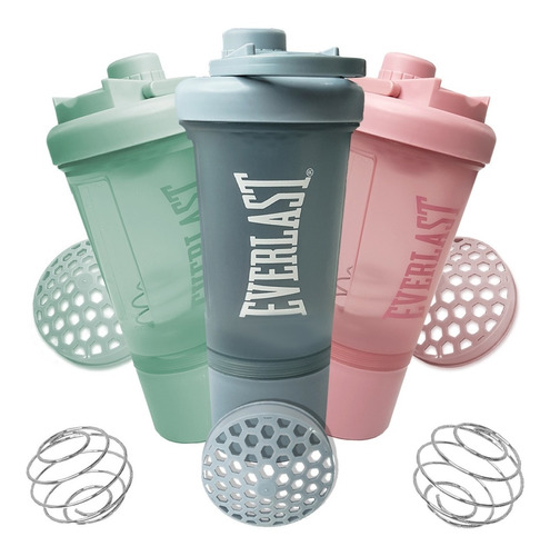 Vaso Batidor Shaker Everlast Mezclador Proteinas Medidor Gym