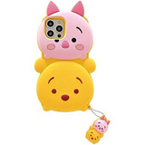 Funda Para iPhone 13 Pro Max Diseno Winnie Y Piglet