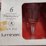 Juego De Copas Lumilarc Flamenco Frances Vintage