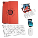 Kit Capa Verm Teclado/mouse/pel iPad 2020 8a Geração 10.2