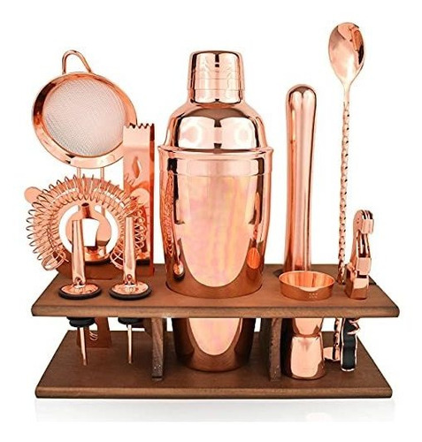 Kit, Juego De Utensilios Bartender Kit Copper 11 Piezas - Ju