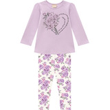 Conjunto Infantil Menina Blusa + Legging Milon 