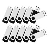 Pendrives Usb 2.0 De 2 Gb Kootion Giratorio Negro 10-pack