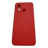 Capa Capinha Compativel Xiaomi Redmi 12c Silicone Aveludado Cor Vermelho