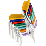 04 Cadeiras Escolar Infantil 35cm Varias Cores Cm22450