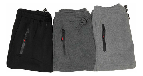 Pack 3 !!! Pantalon Buzo Hombre. Jogger Cargo.  Con Polar 20