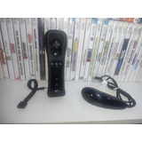 Wii Remote Plus Inside Original + Nunchuck Original Black
