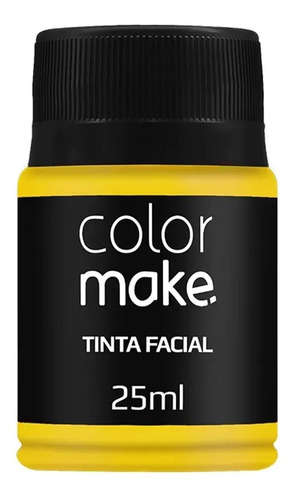 Tinta Facial Líquida Color Make Várias Cores Pote Com 25ml 