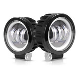 Par Faro Ojo De Án Gel Redondo 3 Led 30w Lupa 6d Estrobos