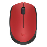 Mouse Logitech Inalambrico/rojo