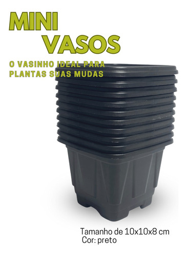 10 Vasos Pote 0 Para Mini Cactos Suculentas Envio Imediato