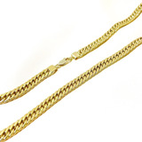 Cadena Cubana Oro 18k Grumet Unisex 45 Cm