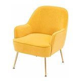 Mueble - Sillón Individual Moderno De Terciopelo, Silla Tapi