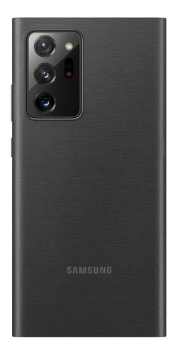 Funda Samsung S-view Galaxy Note20 Black Con Diseño Liso Para Samsung Galaxy Note20 Por 1 Unidad