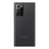Funda Samsung S-view Galaxy Note20 Black Con Diseño Liso Para Samsung Galaxy Note20 Por 1 Unidad