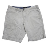 Bermuda Banana Republic Talla 34 Gris Lineas