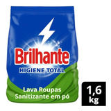 Lava-roupas Pó Roupas Brancas E Coloridas Brilhante Higiene Total Antibac Pacote 1,6kg