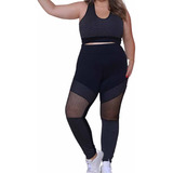 Conjunto Plus Size G1 G2 G3 G4 Roupa Academia Feminina Até54