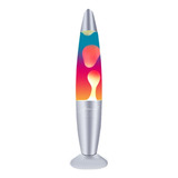 Abajur Lava Lamp Decorativa 110v De Mesa Tricolor 34cm