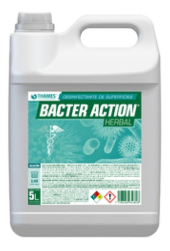 Desinfectante Liquido Herbal Bacter Action Bidon 5lts