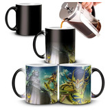 Taza Mágica Térmica Caballeros Zodiaco Saint Seiya Cáncer