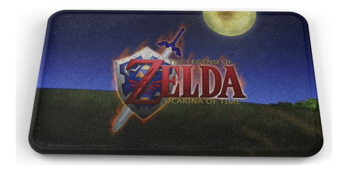 Tapete Zelda Ocarina Of Time Logo Baño Lavable 50x80cm