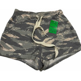 Short Camuflado Militar Elastizado Para Mujer