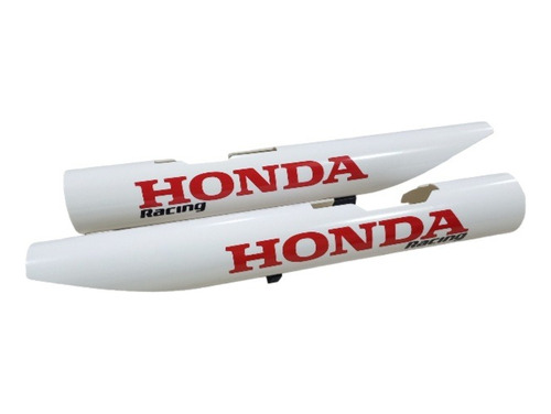 Cubre Barrales Para Honda Tornado (racing) - Blanco Y Rojo