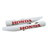 Cubre Barrales Para Honda Tornado (racing) - Blanco Y Rojo