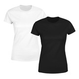 Kit 2 Blusas Feminina Tshirt Camiseta Baby Look Lisa Premium