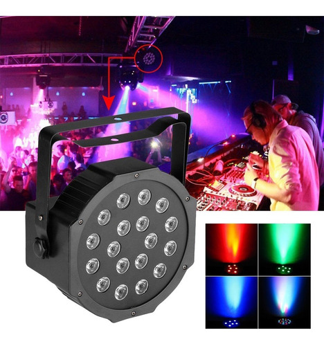 Luz Led Audio Rítmica Fiestas Discotecas Multicolor Rf 432