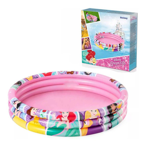 Piscina Tres Aros 122cm Diseño De  Princesa Bestway 91047 