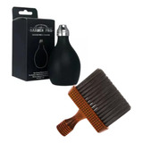 Kit Espanador + Talqueiro Cabeleireiro Barbeiro Profissional