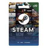 Saldo Steam 10 Usd Cuenta Argentina/eeuu