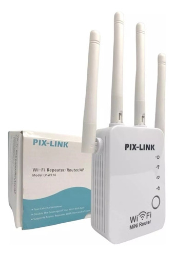 Repetidor Amplificador Wifi 4 Antenas Rompe Muros