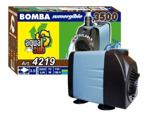 Bomba De Agua Sumergible 3.5m Fuente Estanque Aquasub 4219 