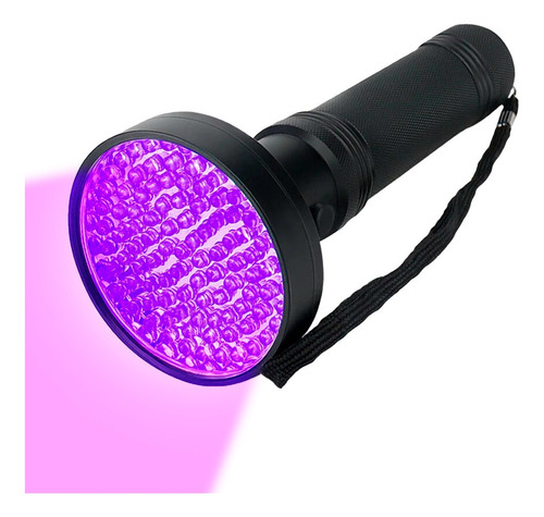 Linterna Led Uv Luz Negra Gadnic 100 Led Detectora Seguridad