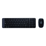 Kit De Teclado Y Mouse Inalámbrico Logitech Mk220 Negro