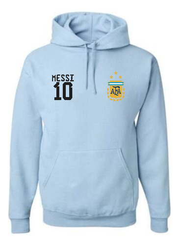 Buzo Celeste - Seleccion Argentina - Afa Messi - Unisex Moda