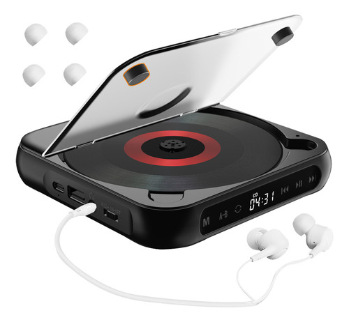 Reproductor Cd Bluetooth Portátil Cd/mp3/cd-rw/cd-rwma 1