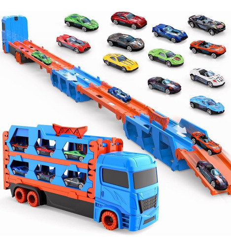 Coche De Juguete Para Niños Deforming Track Container Truck