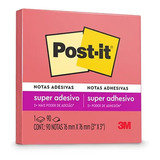 Bloco De Recado Post-it 76x76mm Poppy 90fls