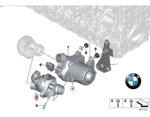 Termostato Bmw Z4 E86 2005 - 2008 Foto 4