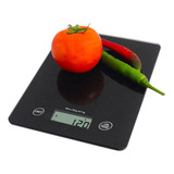 Balanza Alimentos Cocina Digital 1gr A 5kg Vidrio Blanco/neg Capacidad Máxima 5 Kg Color Negro