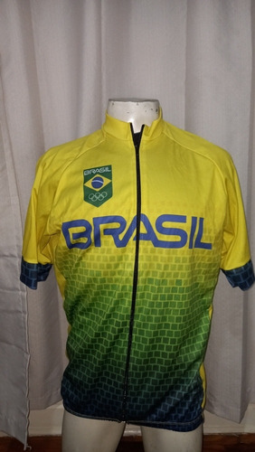 Lote Camisa De Ciclismo Brasil Veste M Usada